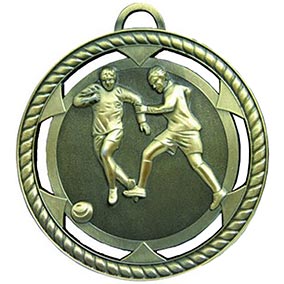 Antique gold tackle medal 60mm