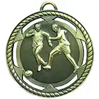 Antique gold tackle medal 60mm