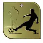 Gold Skill Football Medal 50mm