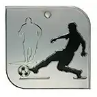 Silver Skill Football Medal 50mm