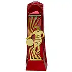 Female Red Henge Football Trophy 23cm