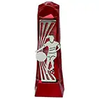 Female Red Henge Football Trophy 23cm