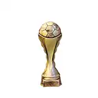 Heavy Gold Tone Football Trophy 150mm