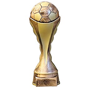 Heavy Gold Tone Football Trophy 260mm