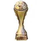 Heavy Gold Tone Football Trophy 260mm