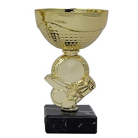 Gold Boot Ball Football Cup 130mm