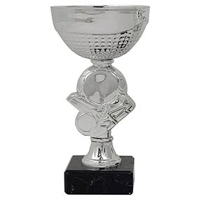 Silver Boot Ball Football Cup 130mm