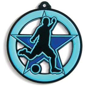 Boys Glow Football Medal 55mm