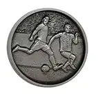 Silver Striker Football Medal 60mm