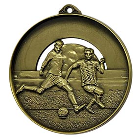 Engraved Football Medal 56mm