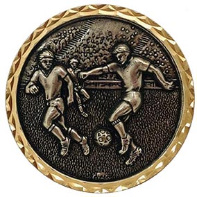 Silver Winger Football Medal 60mm