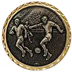 Silver Winger Football Medal 60mm