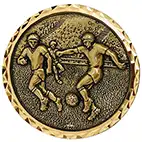 Gold Winger Football Medal 60mm