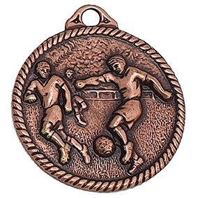 Bronze Winger Football Medal 50mm