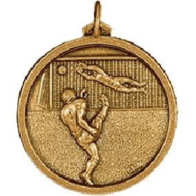 Gold Goalscorer football medal 38mm