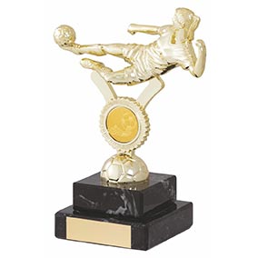 Bright Gold Female Footballer 170mm