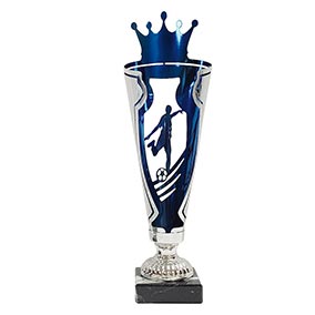 Crown Blue & Gold Football Cup 295mm