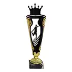 Crown Black & Gold Football Cup 295mm