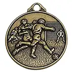 Gold Shoot Football Medal 50mm