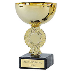 Gold Rosette Gold Cup 12cm