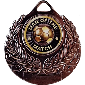 Bronze Man Of The Match Medal 50mm