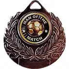 Bronze Man Of The Match Medal 50mm