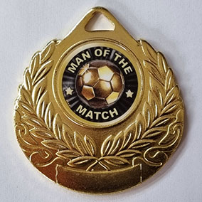 Gold Man Of The Match Medal 50mm