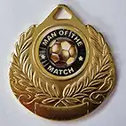 Gold Man Of The Match Medal 50mm