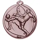 Bronze Skill football medal 56mm