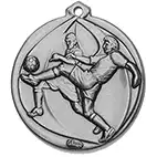 Silver Skill football medal 56mm