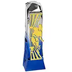 Male Blue Ice Gold Henge Football Trophy 23cm