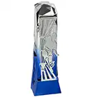 Male Blue Ice Silver Henge Football Trophy 23cm