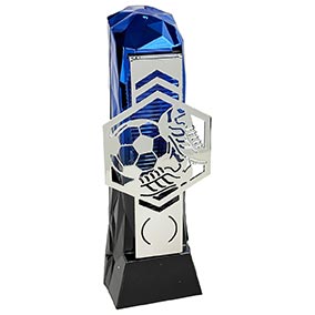 Blue Silver Henge Football Hex 23cm