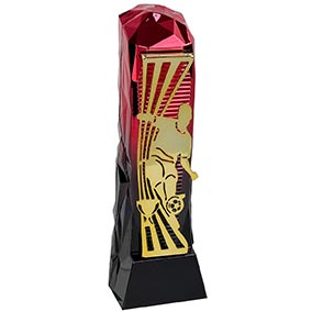 Male Red Gold Henge Football Trophy 23cm
