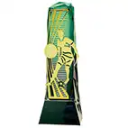 Male Green Gold Henge Football Trophy 23cm