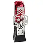 Red Silver Henge Football Hex 23cm