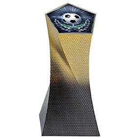 Gold Pentor Football Trophy 18cm