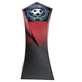 Red Pentor Football Trophy 18cm