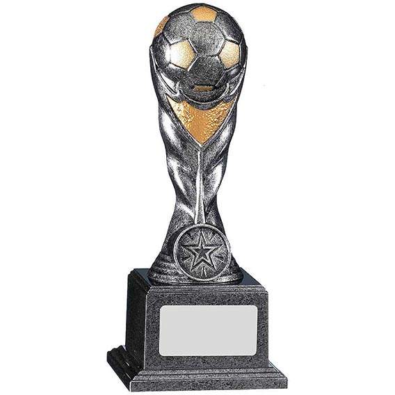 18.5cm Ball Trophy Silver/Gold