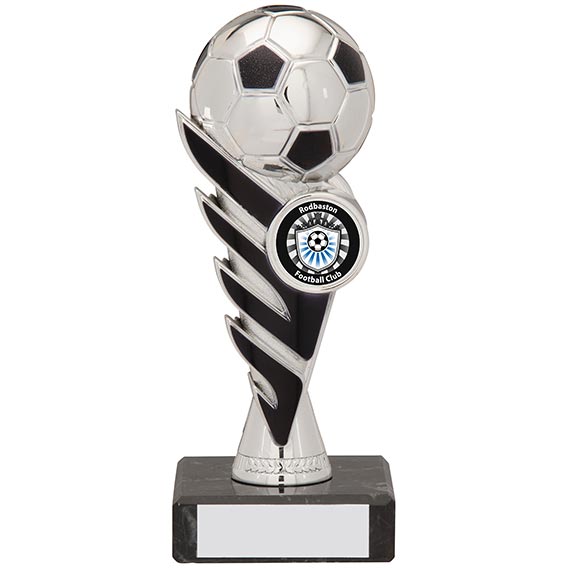 Pegasus Ball Trophy Bright Silver Black 16cm