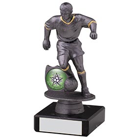 15cm Male Football Figure Black/Grey