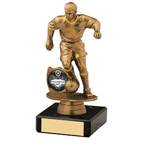 15cm Male Football Figure Gold