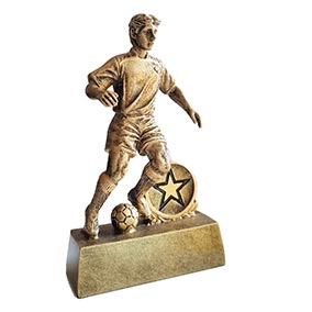 Antique Gold Footballer 8cm