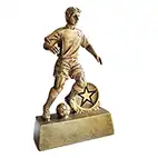 Antique Gold Footballer 8cm