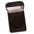 Black Medal Case Black Velvet 50mm Recess