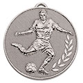 Silver Champion Football Medal 60mm