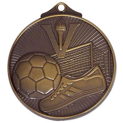 Bronze Horizon Soccer Medal  52mm
