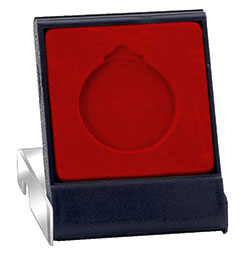 Black Red VIP40 Medal Case  40mm Recess