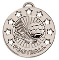 Silver Spectrum Football Medal 40mm