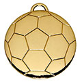 Gold Football Medal 40mm